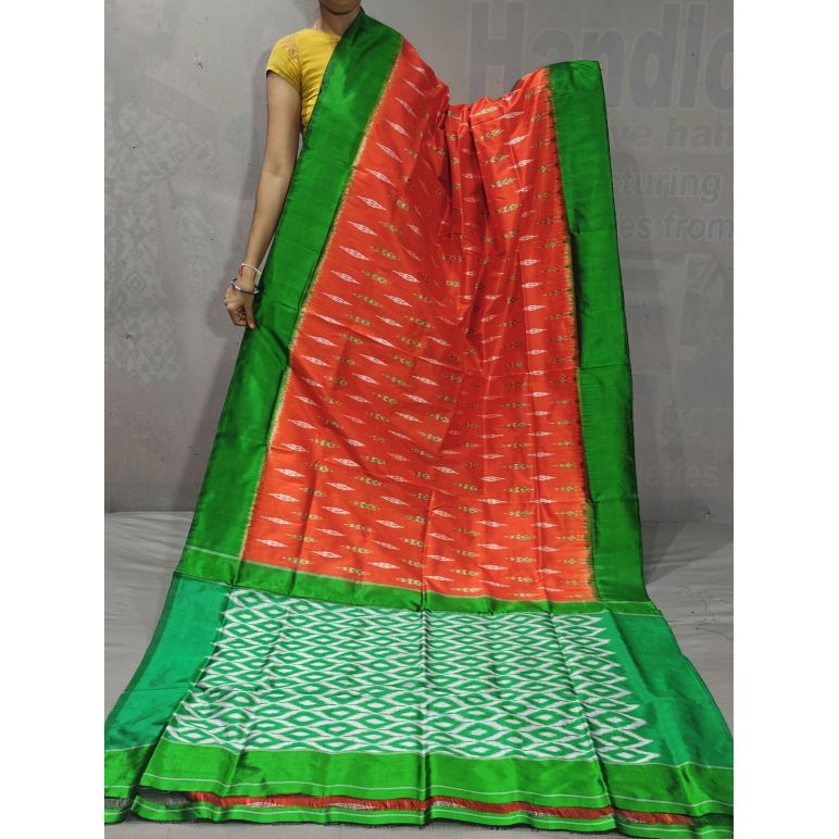 PGMRILWS5Y04SFCD23- light weight Ikat silk saree
