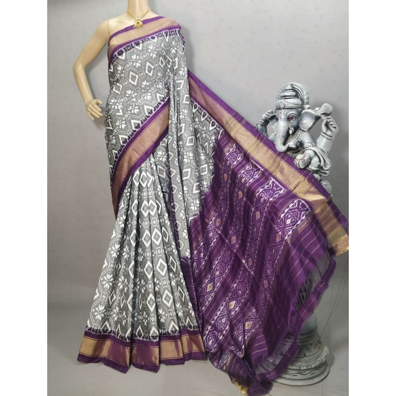 PRIHIDSS5A09BTCD18- Ikat silk saree
