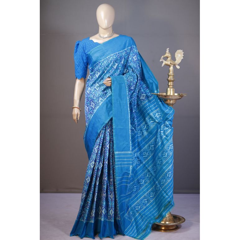 PSHLIDSS5A09NCCD17- Ikat silk saree