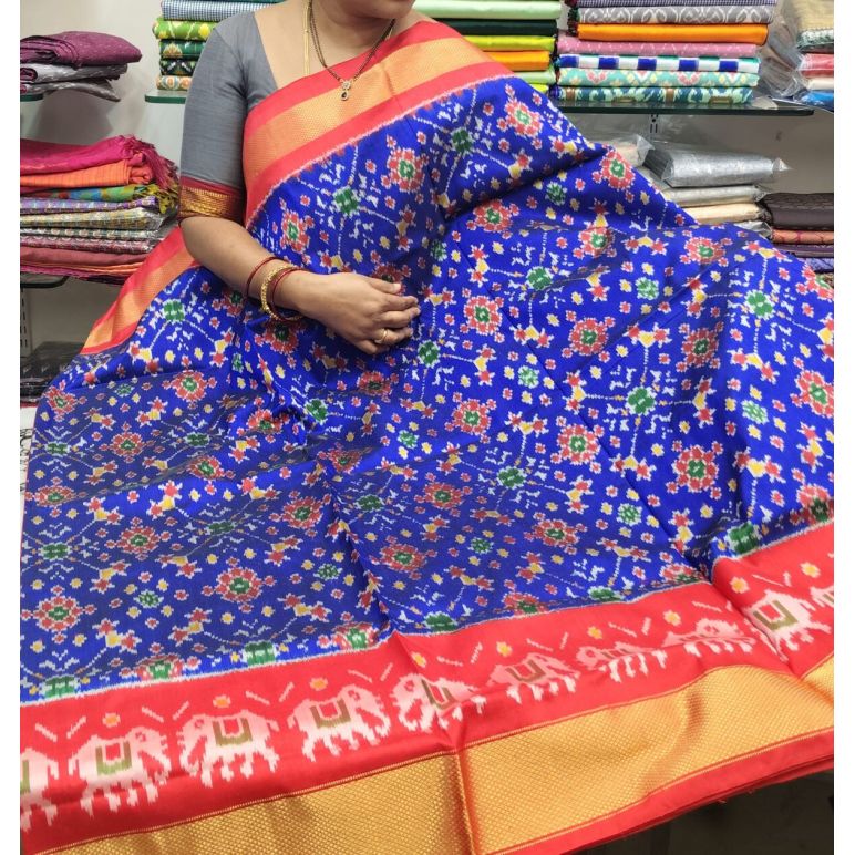 PSRHIDSS5A09NSCD10- Ikat silk saree