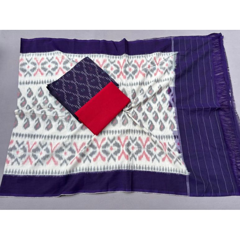 PSSIC3PS5Y02IZSC01- Double ikat cotton salwar set