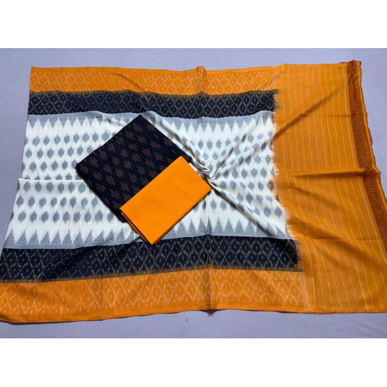 PSSIC3PS5Y02IZSC02- Double ikat cotton salwar set