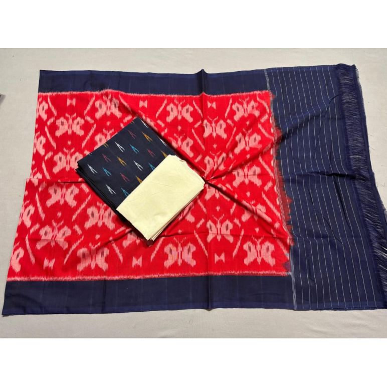 PSSIC3PS5Y02IZSC05- Double ikat cotton salwar set