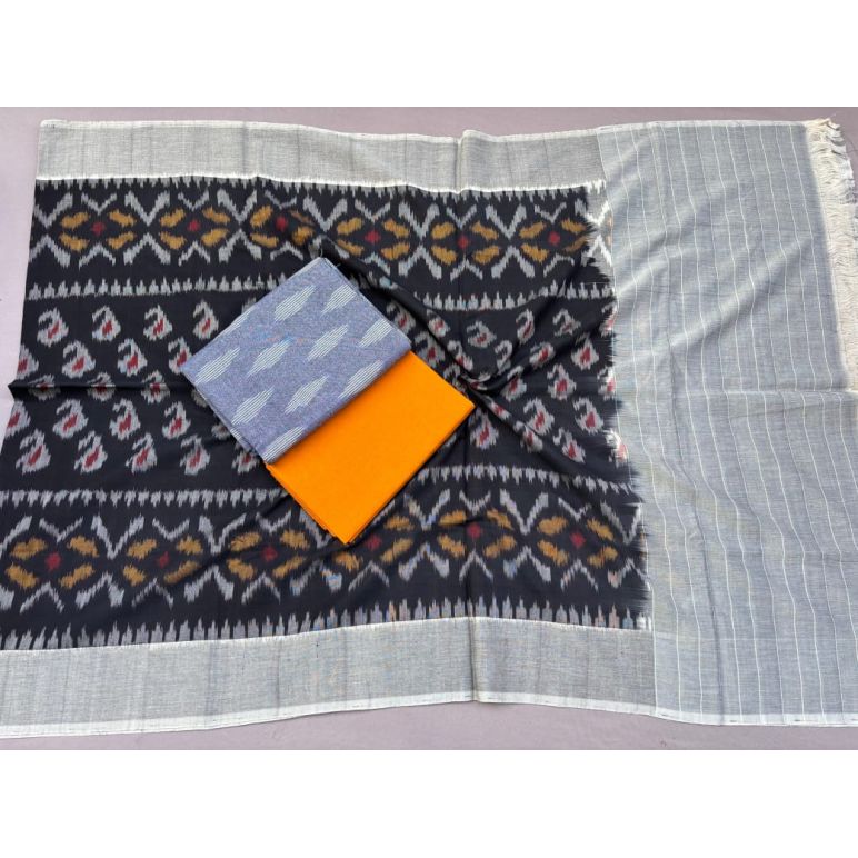 PSSIC3PS5Y02IZSC11- Double ikat cotton salwar set
