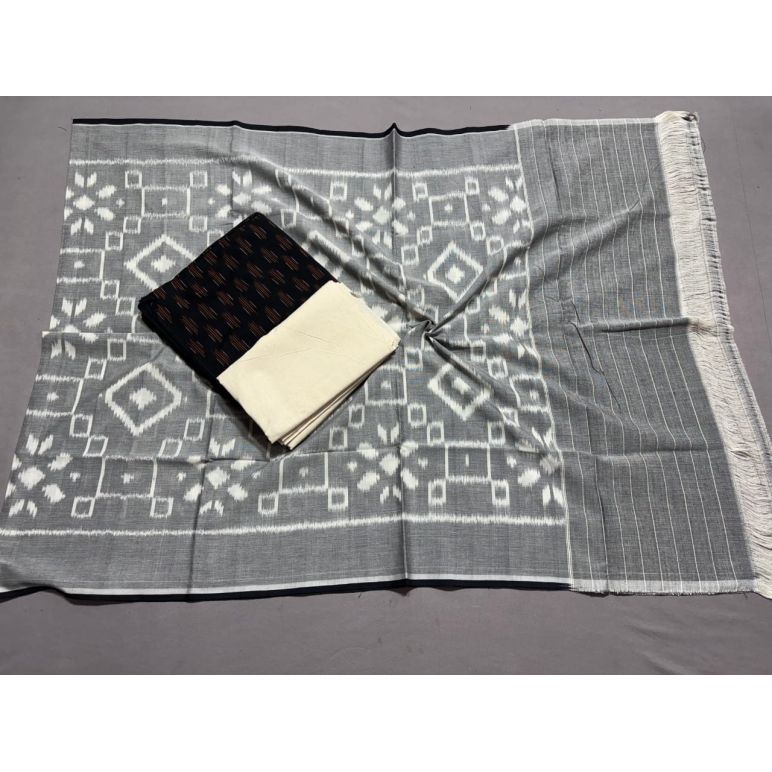 PSSIC3PS5Y02IZSC17- Double ikat cotton salwar set