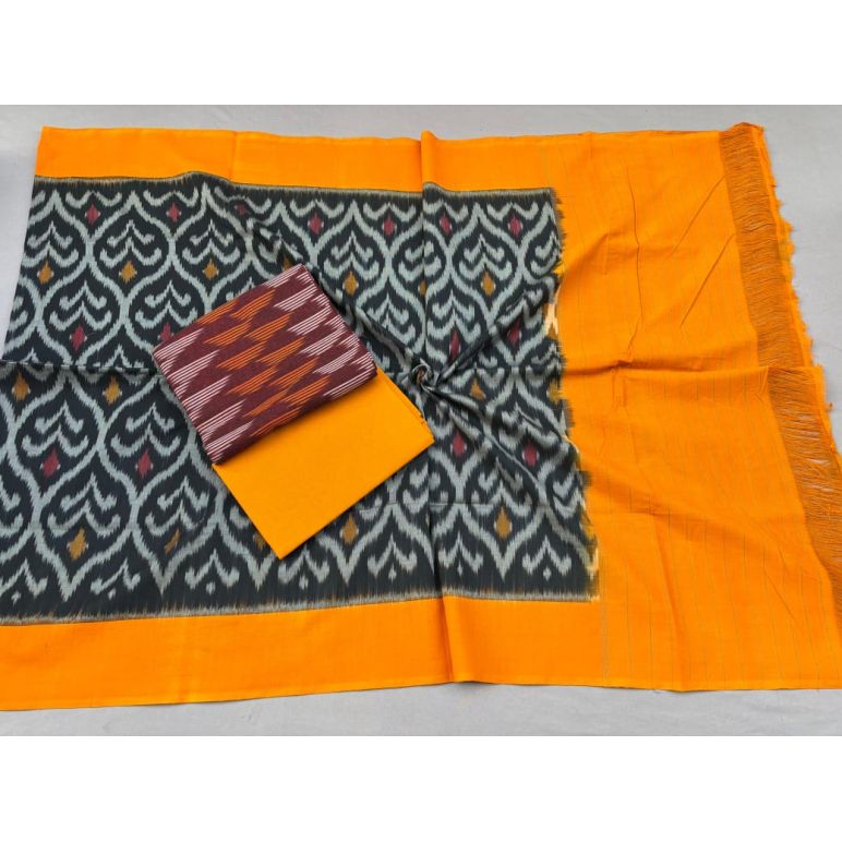 PSSIC3PS5Y02IZSC23- Double ikat cotton salwar set