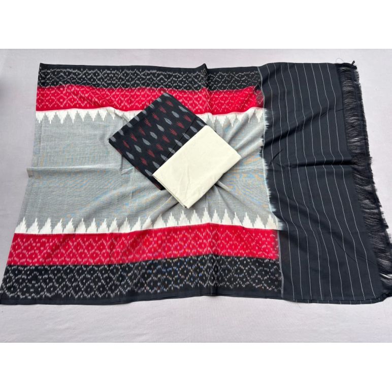 PSSIC3PS5Y02IZSC25- Double ikat cotton salwar set