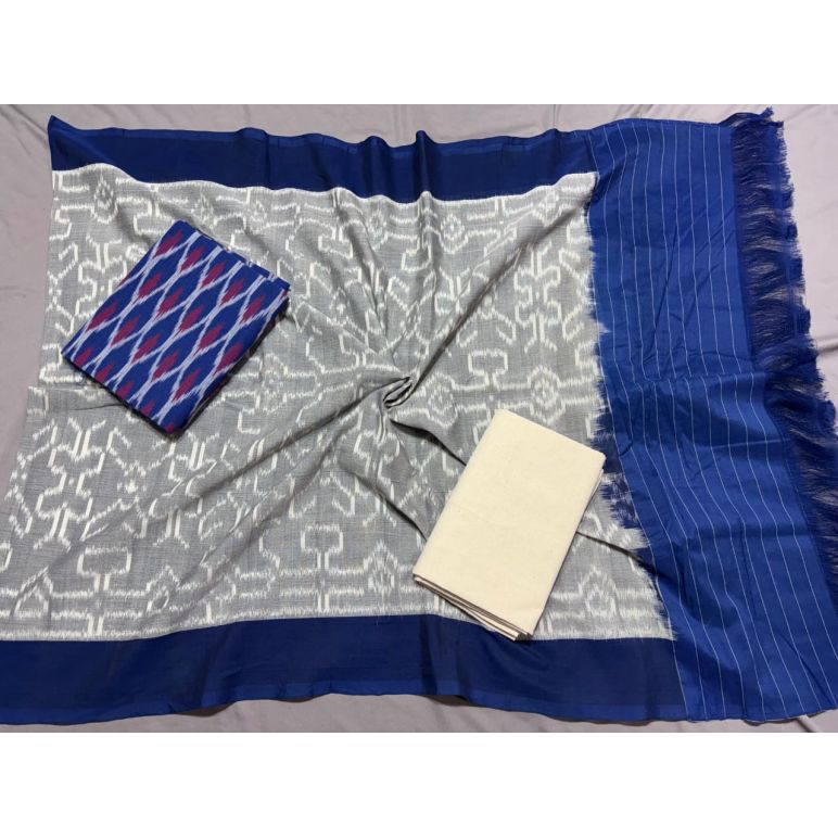 PSSIC3PS5Y02IZSC26- Double ikat cotton salwar set