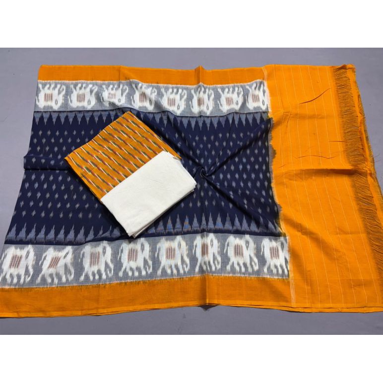 PSSIC3PS5Y02IZSC29- Double ikat cotton salwar set