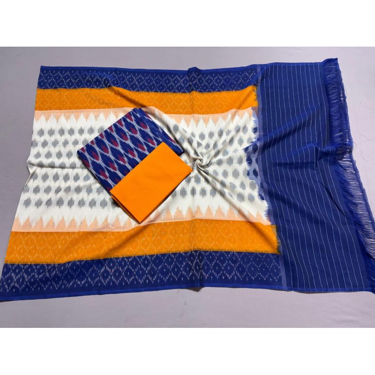 PSSIC3PS5Y02IZSC37- Double ikat cotton salwar set