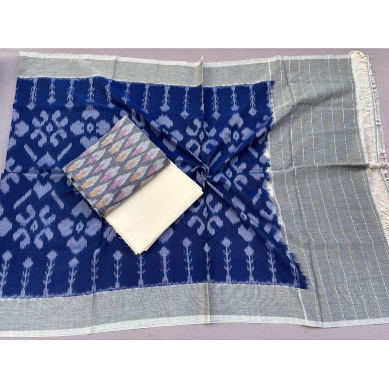 PSSIC3PS5Y02IZSC39- Double ikat cotton salwar set