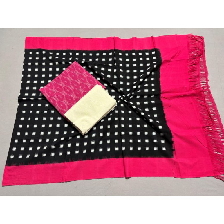 PSSIC3PS5Y02IZSC44- Double ikat cotton salwar set
