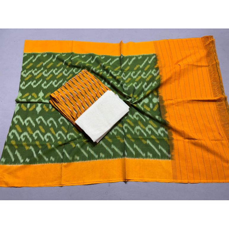 PSSIC3PS5Y02IZSC47- Double ikat cotton salwar set