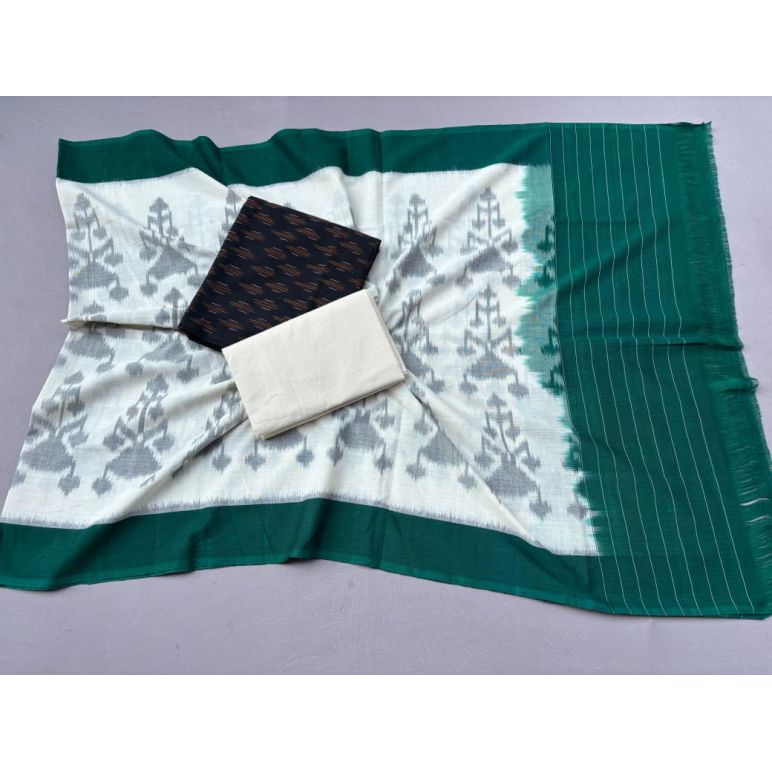 PSSIC3PS5Y02IZSC48- Double ikat cotton salwar set