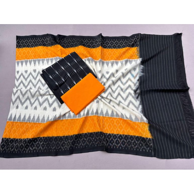 PSSIC3PS5Y02IZSC50- Double ikat cotton salwar set