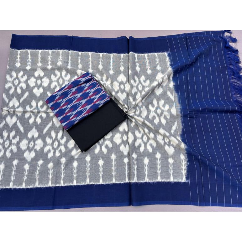 PSSIC3PS5Y02IZSC54- Double ikat cotton salwar set