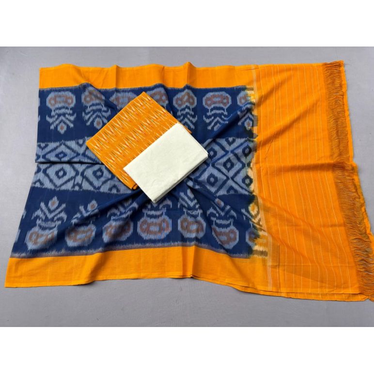 PSSIC3PS5Y02IZSC64- Double ikat cotton salwar set