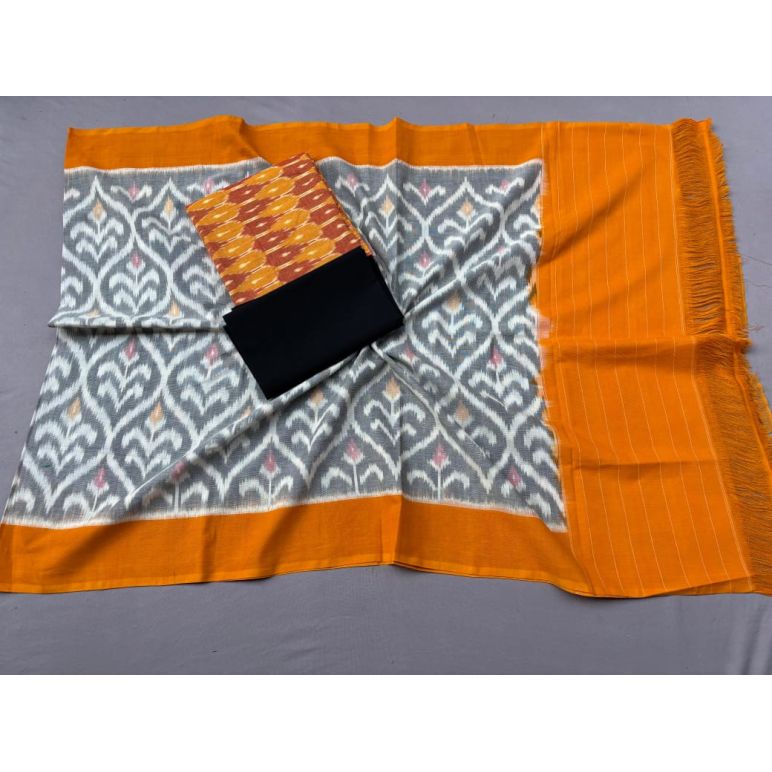 PSSIC3PS5Y02IZSC65- Double ikat cotton salwar set