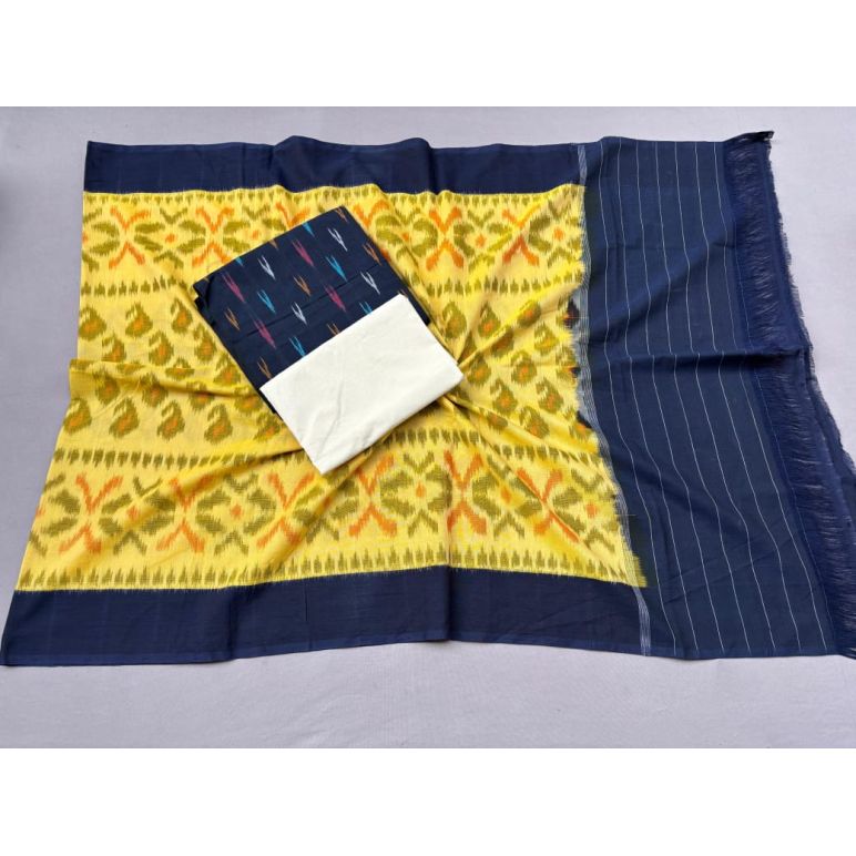 PSSIC3PS5Y02IZSC66- Double ikat cotton salwar set