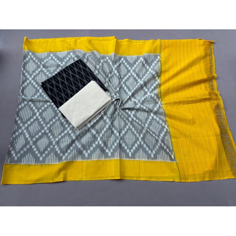 PSSIC3PS5Y02IZSC67- Double ikat cotton salwar set