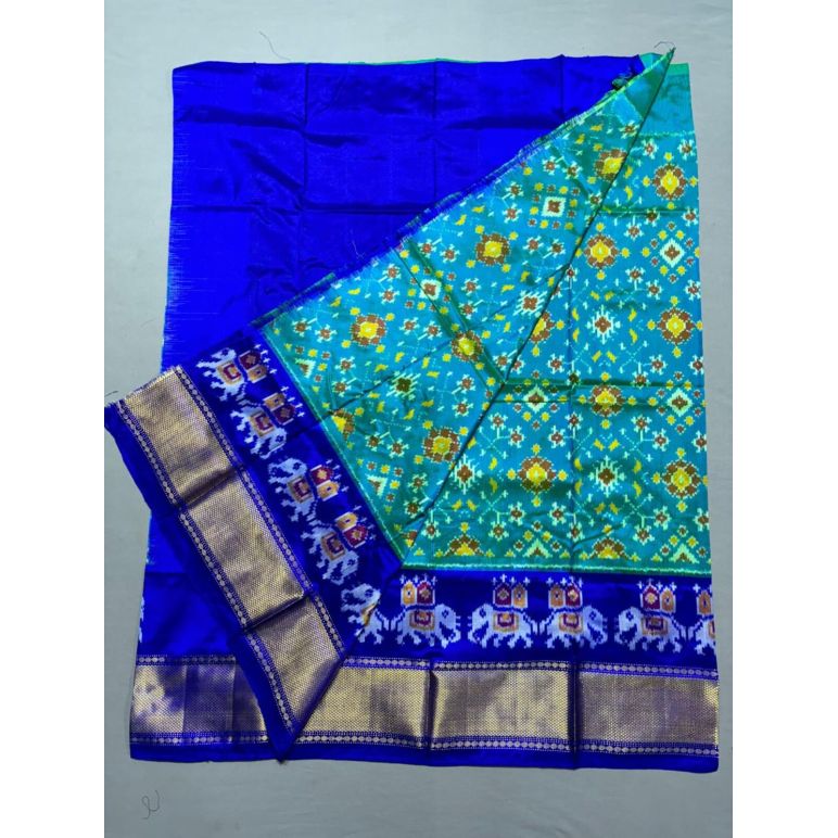PSSIFSLG5Y03SZDC24- Free Size Ikat Silk Lehenga