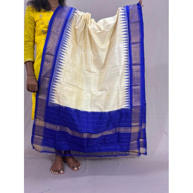 PSSIISDP5Y03ECDC56- Ikat Silk dupatta