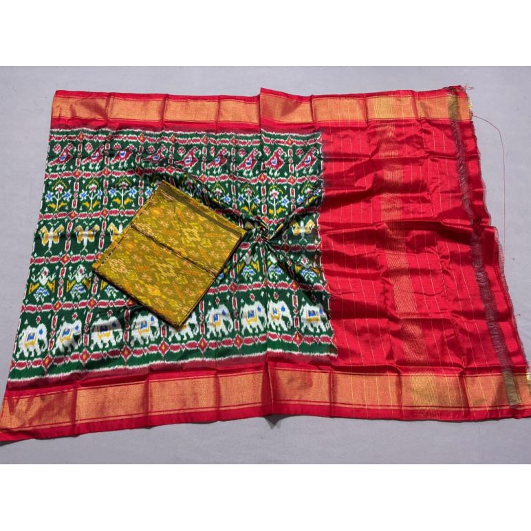 PSSISDST5Y02FNCD11- Ikat Silk dupatta with Ikat sico top