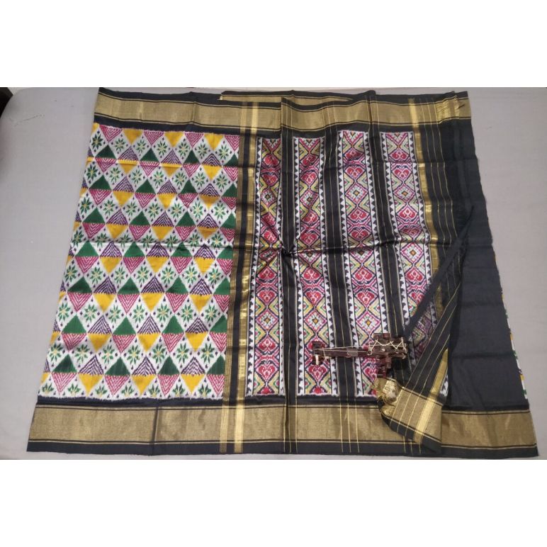 PALUIDSS5Y06BSCD05- Ikat silk saree