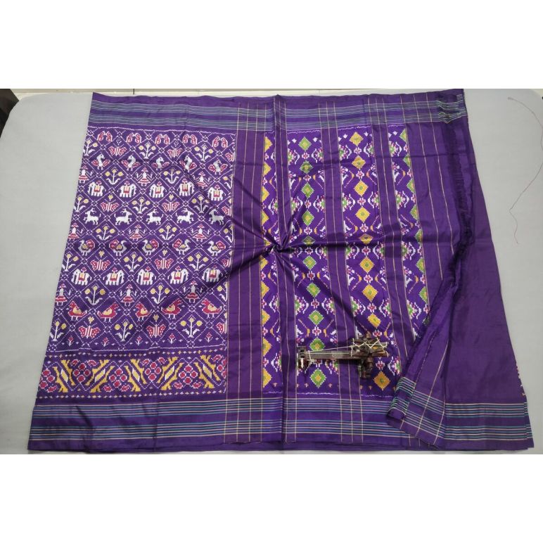 PALUIDSS5Y06BSCD13- Ikat silk saree