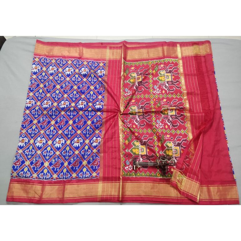 PALUIDSS5Y06BSCD20- Ikat silk saree