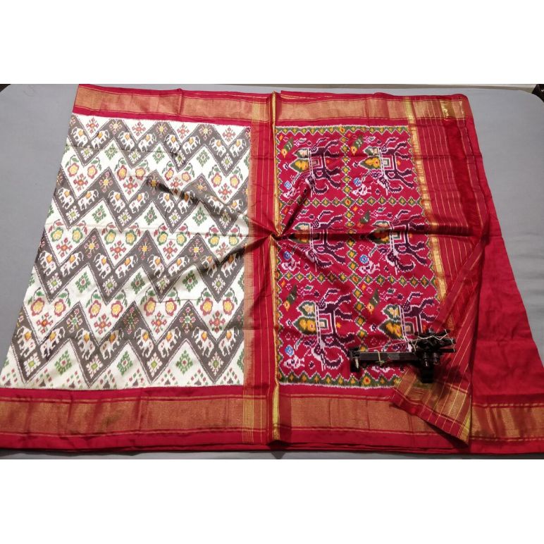 PALUIDSS5Y06BSCD29- Ikat silk saree