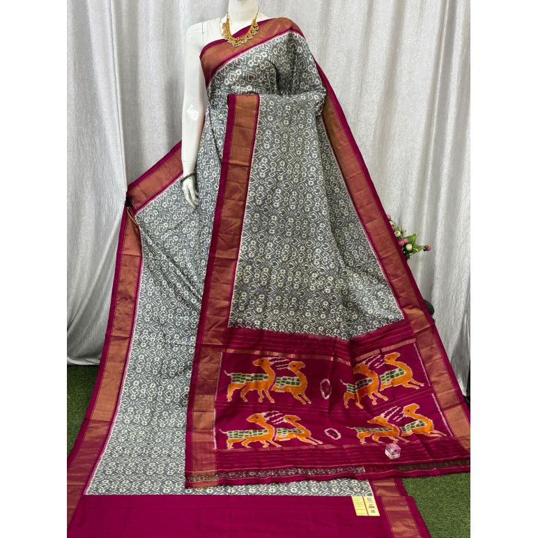 PASKIDSS5Y05BXCD09- Ikat silk saree