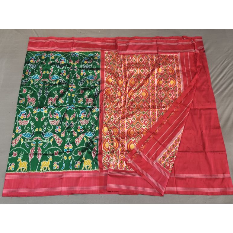 PGMRIDSS5Y02ZDCD17- Ikat silk saree