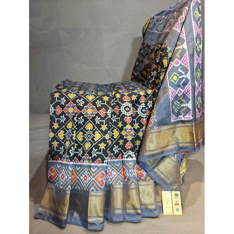 PGMRIDSS5Y06BBDC03- Ikat silk saree