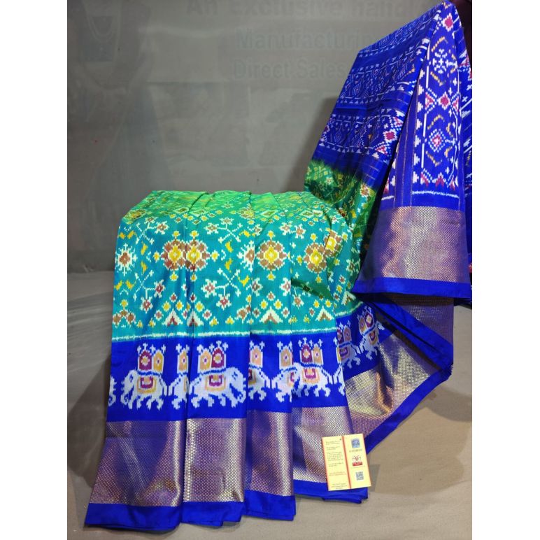 PGMRIDSS5Y06BBDC04- Ikat silk saree