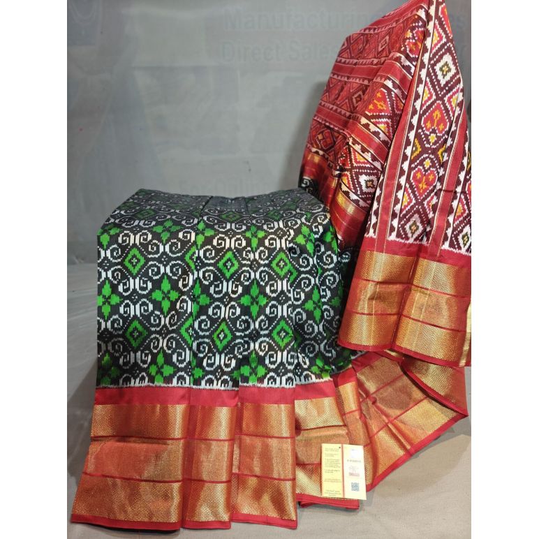 PGMRIDSS5Y06BBDC06- Ikat silk saree