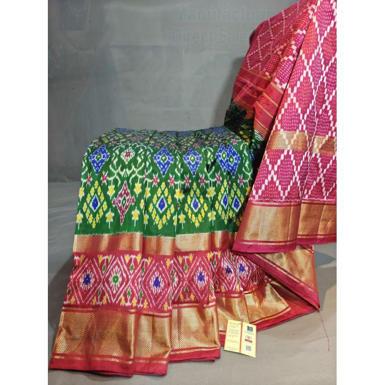 PGMRIDSS5Y06BBDC08- Ikat silk saree