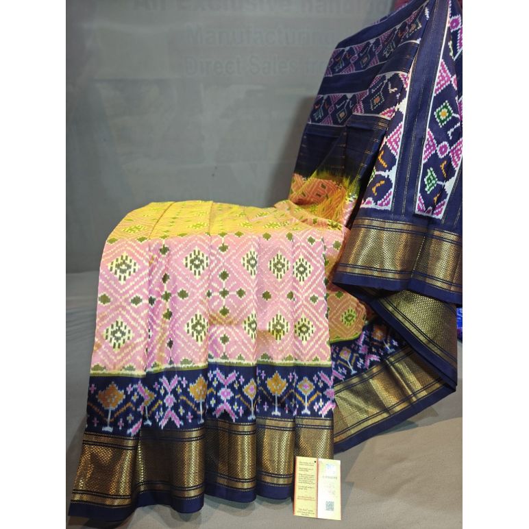 PGMRIDSS5Y06BBDC13- Ikat silk saree