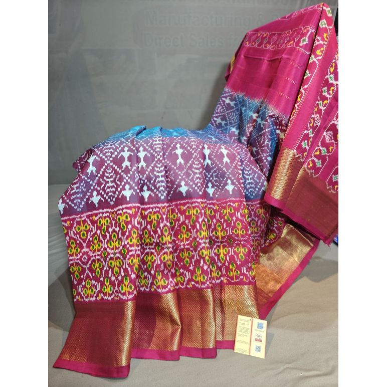 PGMRIDSS5Y06BBDC14- Ikat silk saree