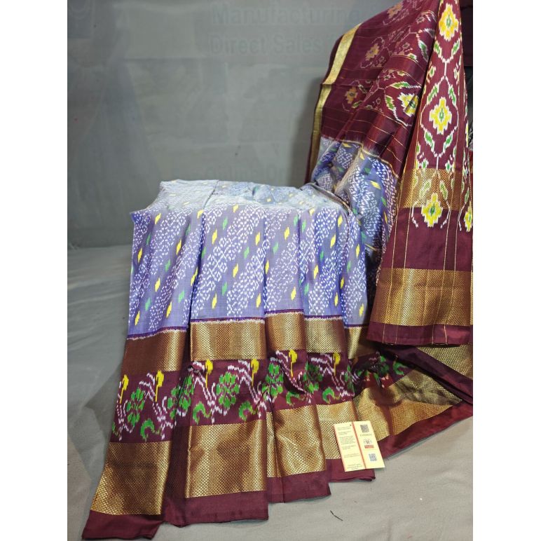 PGMRIDSS5Y06BBDC19- Ikat silk saree
