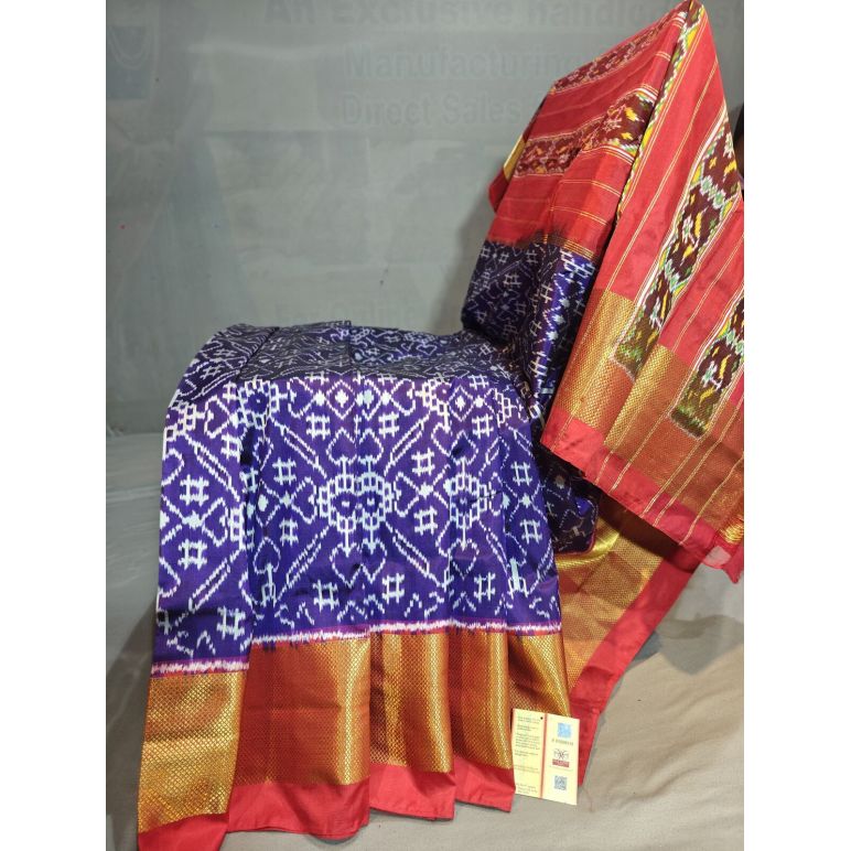 PGMRIDSS5Y06BBDC20- Ikat silk saree