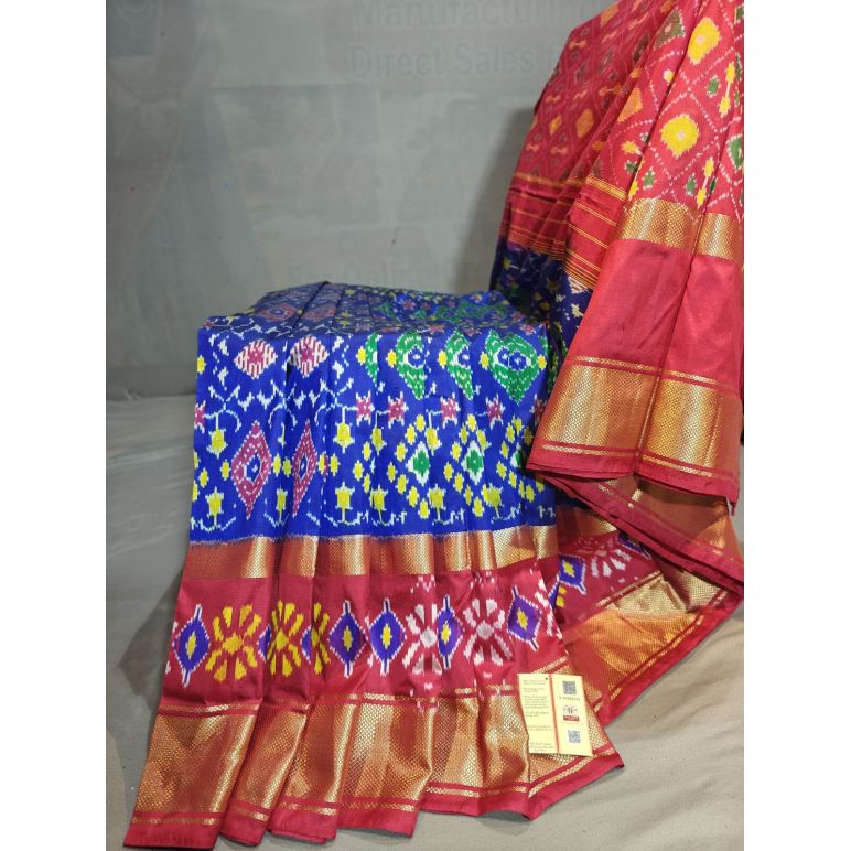 PGMRIDSS5Y06BBDC21- Ikat silk saree