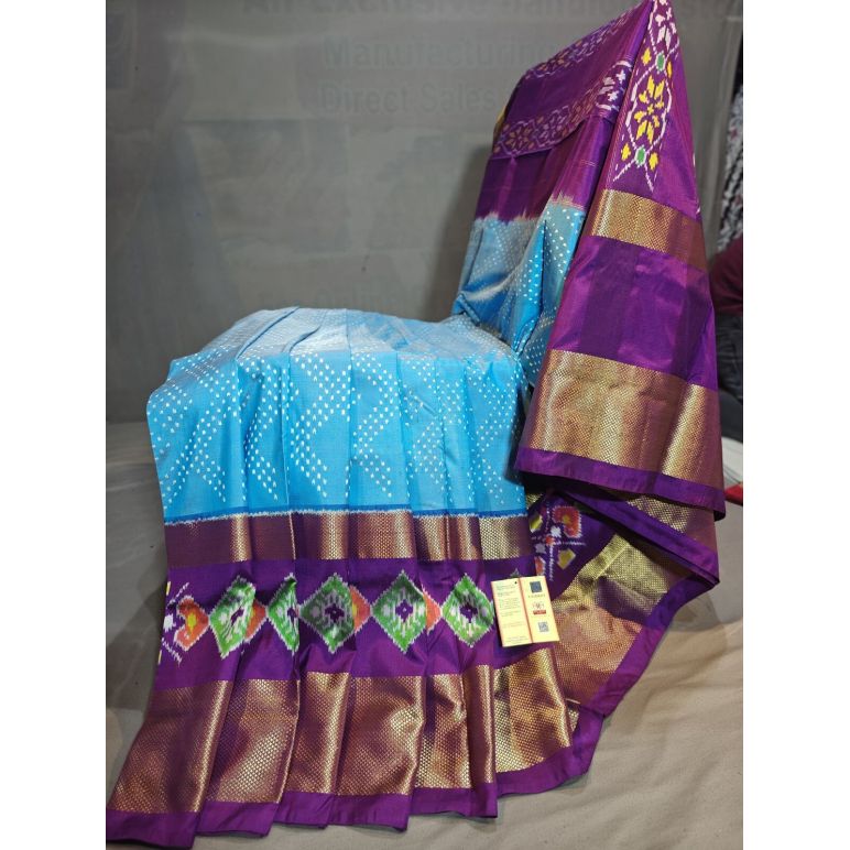 PGMRIDSS5Y06BBDC22- Ikat silk saree