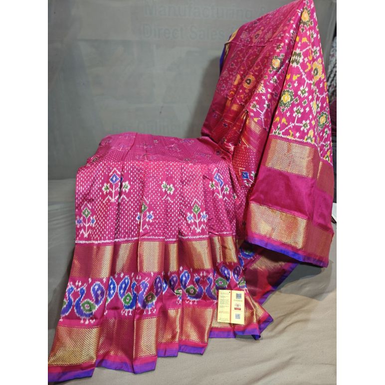 PGMRIDSS5Y06BBDC25- Ikat silk saree