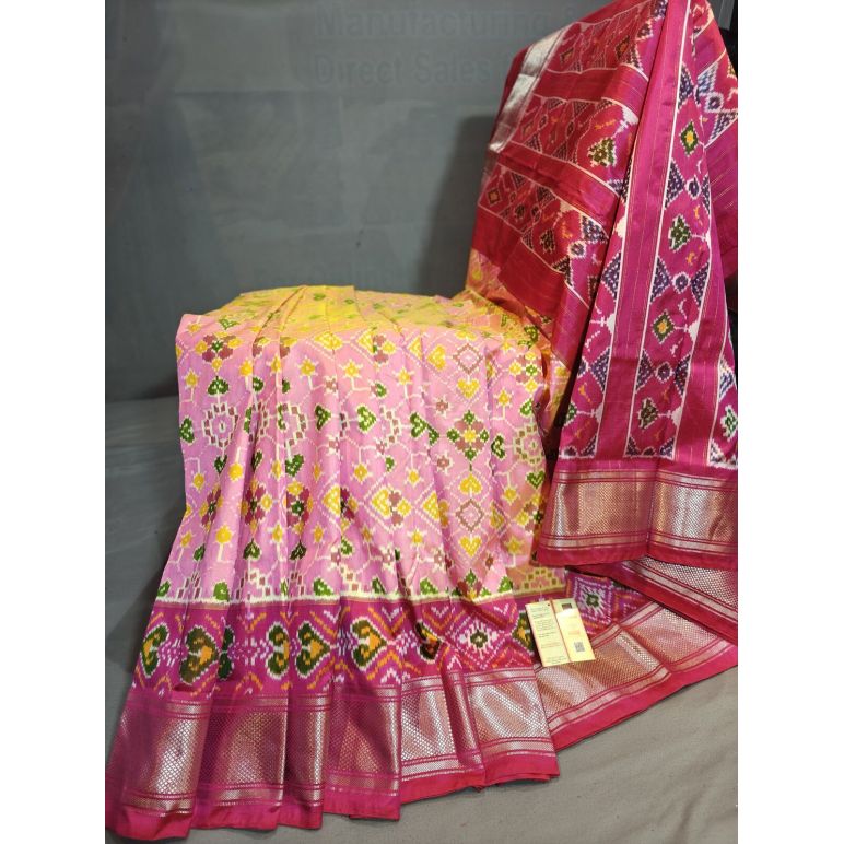PGMRIDSS5Y06BBDC26- Ikat silk saree