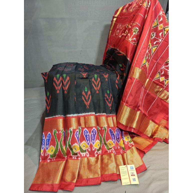 PGMRIDSS5Y06BBDC27- Ikat silk saree