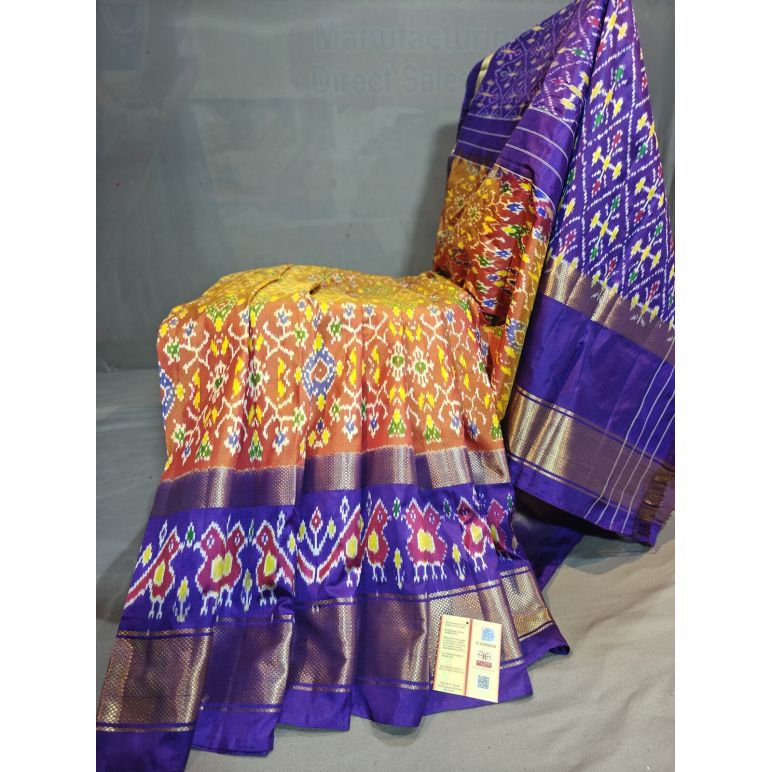 PGMRIDSS5Y06BBDC28- Ikat silk saree