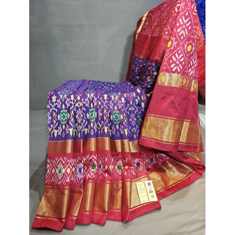 PGMRIDSS5Y06BBDC30- Ikat silk saree