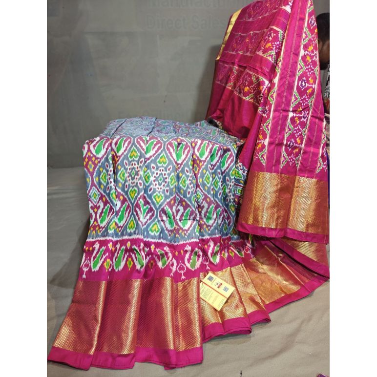 PGMRIDSS5Y06BBDC31- Ikat silk saree