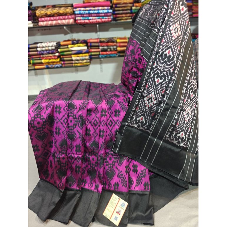 PGMRIDSS5Y06BICD13- Ikat silk saree